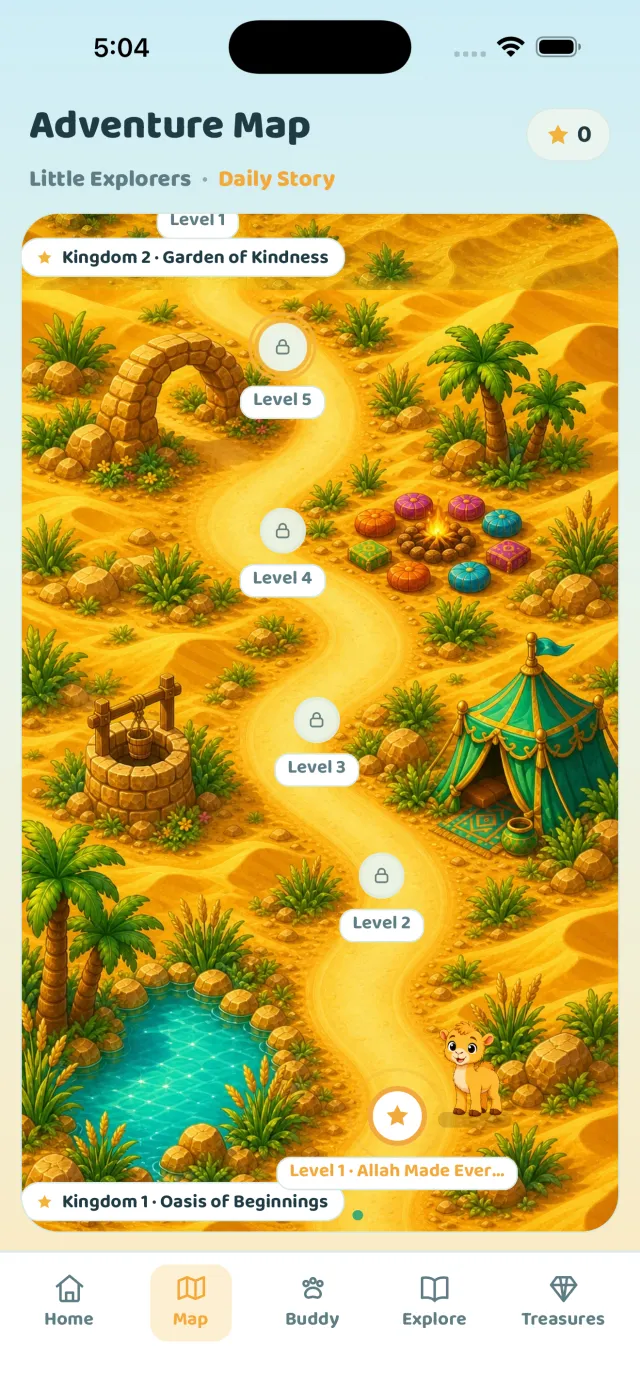 Journey map screen